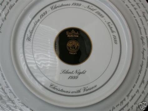 Rosenthal Versace Christmas Plate 1999 Silent Night 